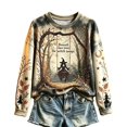 thumbnail image 2 of Stralyhd Midsummer Gather Sweatshirt for Women Halloween Holiday Shirt Festival Gathering Tee Witch Hat Shirt Crewneck Pullover Sweatshirt L, 2 of 4