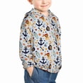 thumbnail image 2 of Kids Zip Up Hoodie for Boys Girls Toddler - Pirate Skull And Anchor Lightweight Long Sleeve 2T Boys Girl Clothes, Sun Protection Windproof Jackets Hoodie Sweatshirt, 2 of 7