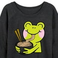 thumbnail image 3 of Instant Message - Kawaii - Ramen Noodles For Frog - Women's Lightweight French Terry Long Sleeve Shirt, 3 of 6