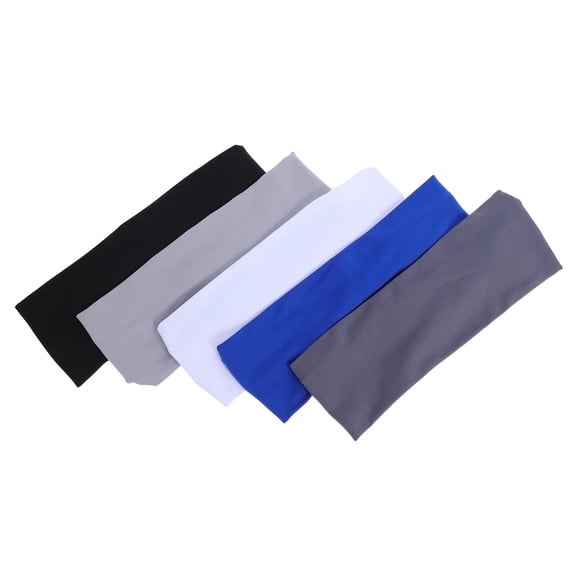 WRITWAA kids sports headband moisture wicking elastic band assorted color 5Pack for Fan Gear