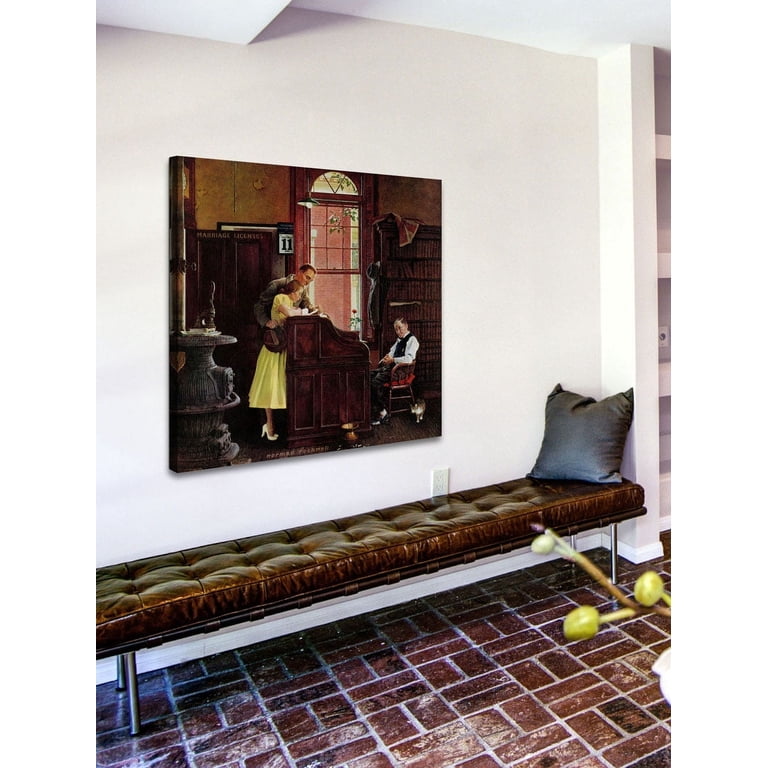 Marmont Hill Marriage License Fine Art Canvas Print by Norman