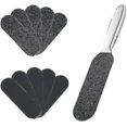 thumbnail image 1 of Lima de pedicura y removedor de callos para piel endurecida, profesional, con diez recambios de abrasivos gratuitos y almohadillas de repuesto de doble cara., 1 of 3