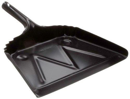 Impact 4212 Black Metal Dust Pan, 12" Width x 14" Height New Free Shipping by IMPACT