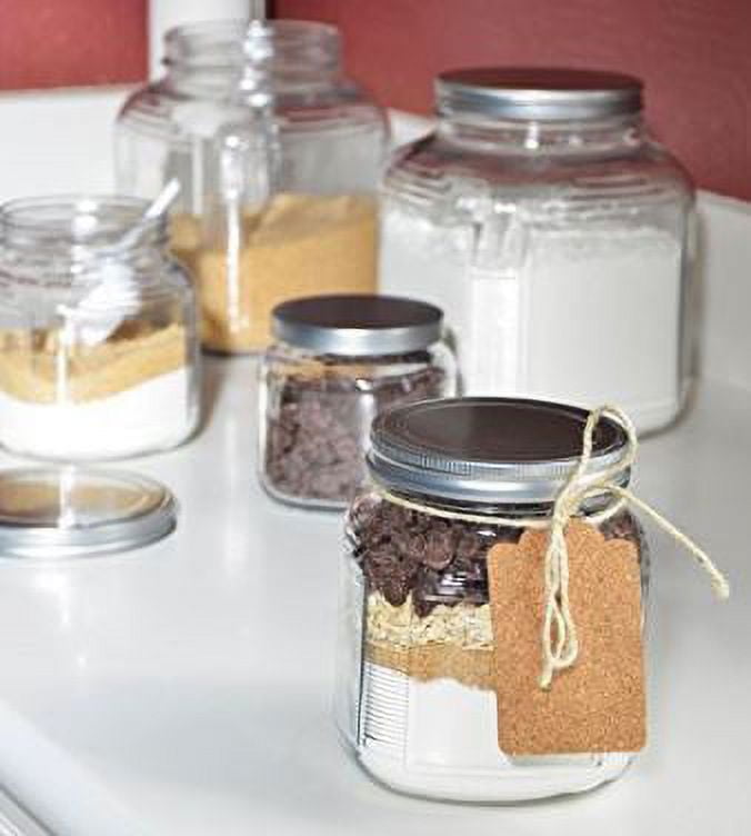 Anchor Hocking Glass Cracker Jar with Lid, 2 Quart