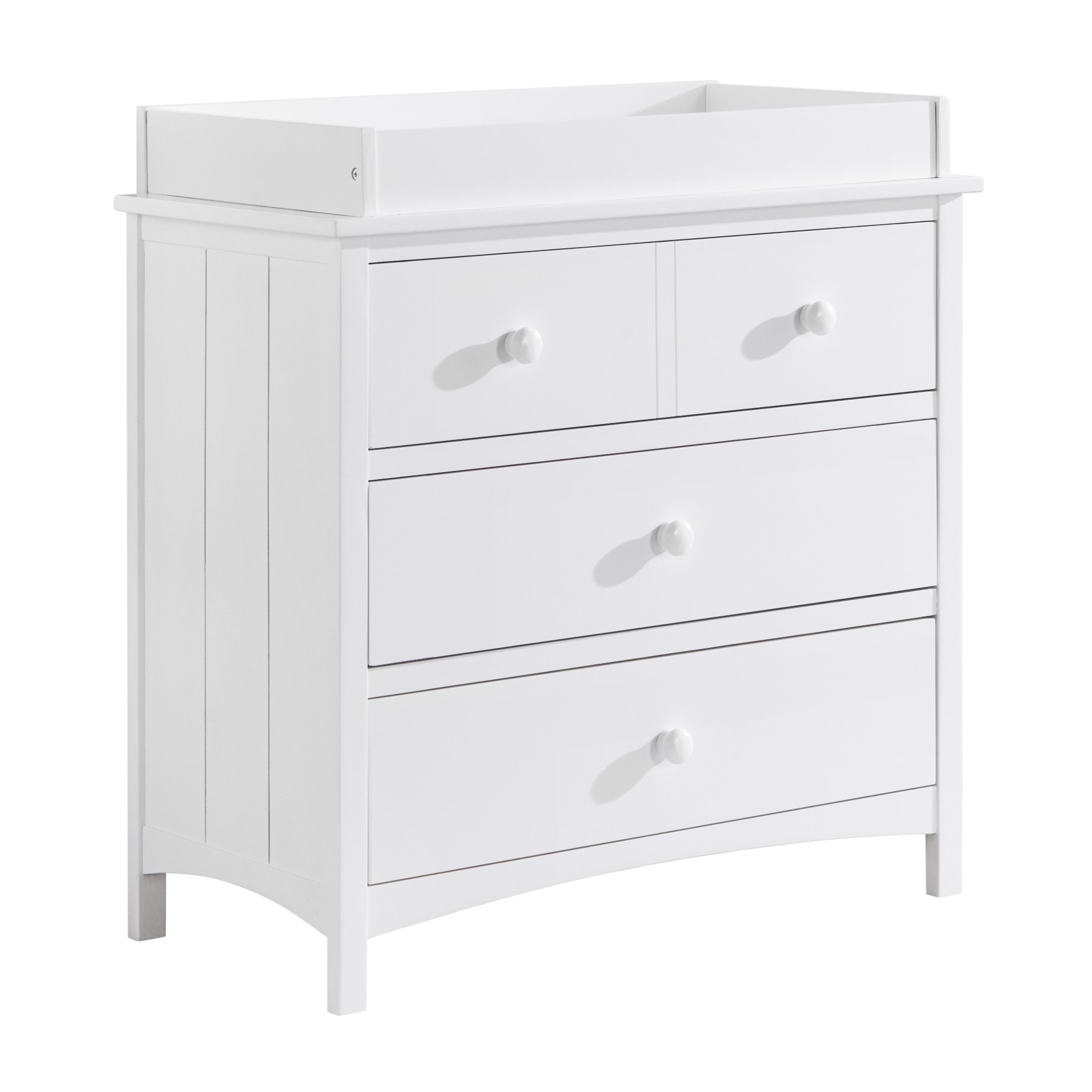 Oxford Baby Universal Wood Changing Topper For 3-Drawer Dresser in Snow White