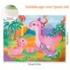 thumbnail image 2 of Rompecabezas para niños pequeños Rompecabezas de madera de dibujos animados Coloridos animales del zoológico Juguetes educativos de aprendizaje Regalo para niños pequeños Niños, Dinosaurio Muyoka Hogar, 2 of 6