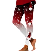 Women Casual Christmas Crop Leggings with Pockets for Women Printed Sports Leggings Casual Buttery Leggings Yoga Leggings