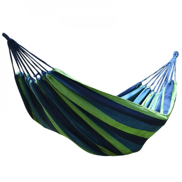 Rainbow Colorful Outdoor Leisure Hammocks Collapsible Canvas Hammocks