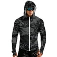 thumbnail image 2 of Men's UPF 50+ UV Sun Protection Hoodie Jacket, Lightweight Full Zip Camo Fishing Shirts for Hiking Running Workout, 2 of 8