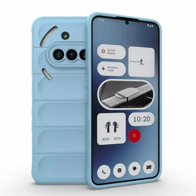 Skin Feeling Flexible Silicone Case for Nothing Phone 3a Protective Cover - Blue