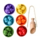 thumbnail image 4 of tazas Juguete Montessori Juguete de aprendizaje preescolar Juego de clasificación de colores Motor 18 bolas 6 tazas y cuchara de, 4 of 9