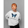 thumbnail image 2 of Become The Change Butterfly Sweatshirt Women -Smartprints Designs, Female x-Large, 2 of 4