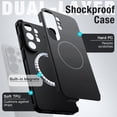 thumbnail image 3 of JETech Magnetic Case for Samsung Galaxy S26 Ultra, Dual-Layer Heavy Duty Shockproof Cover (Black), 3 of 7