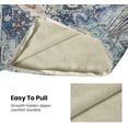 thumbnail image 3 of Boho Pillow Covers 20x20, Blue and Teal Ethnic Design Outdoor Decorative Throw Pillows for Couch, Carpet Pattern Decor Cushion Cover 2 Pcs Farmhouse Linen Pillowcase for Bed Car Safa, 3 of 6