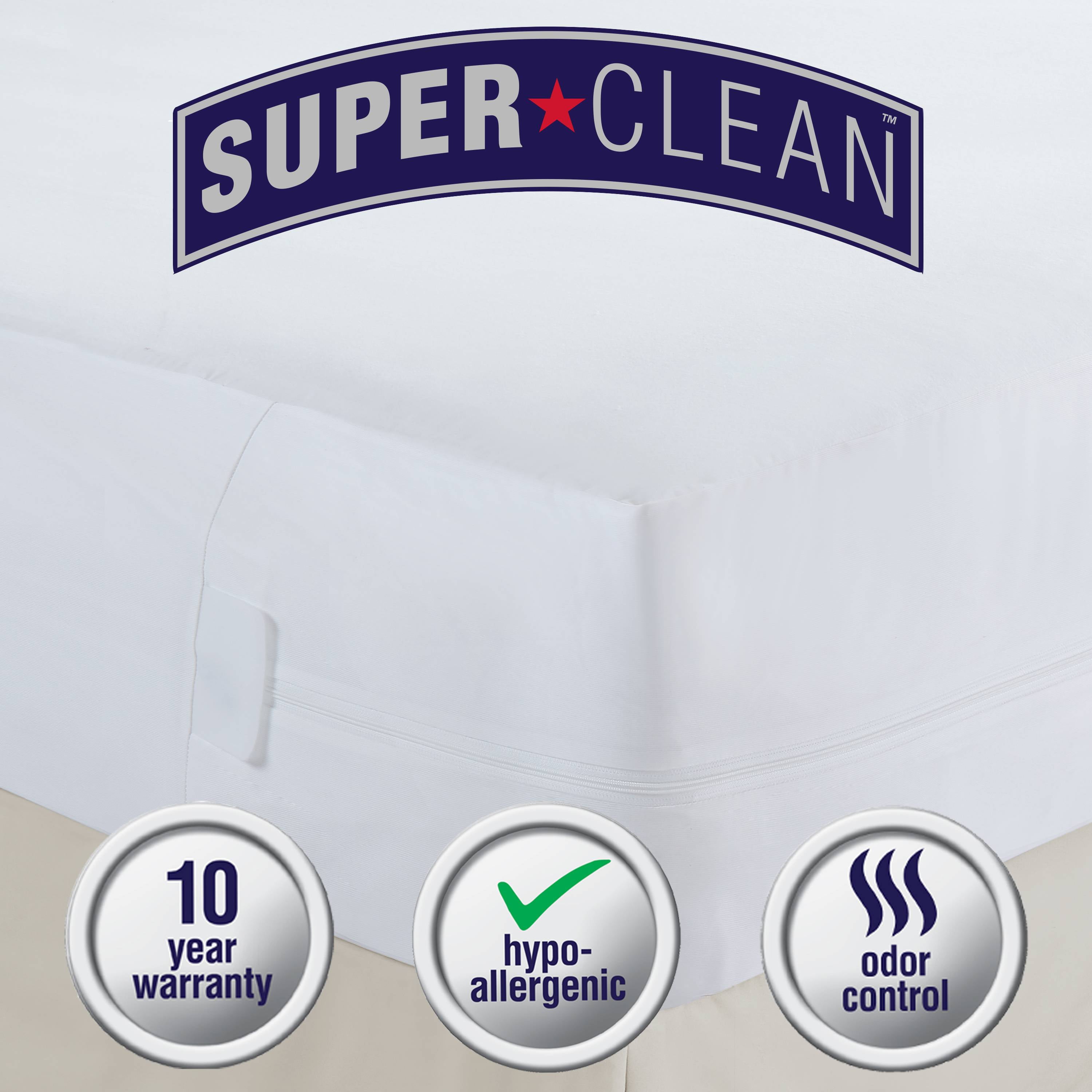 Super Clean Zippered Mattress Protector, Twin