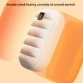 thumbnail image 5 of Riousery Hand Warmer Rechargeable Electric Heater 4 Levels Heat Type C Portable Power Bank 4000mAh Waterless Pocket Warmer Down Jacket Appearance (White, 5.12 inches / 13 cm), 5 of 9