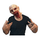thumbnail image 4 of Máscara Látex Zombie Mutante Infected Halloween Terror Xtellar Color Beige, 4 of 4