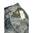 thumbnail image 3 of Ecko Unltd Men's All Over Print Skinny Fit Stretch Denim Jeans (36, Light Vintage Wash), 3 of 5