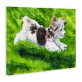 thumbnail image 2 of Stupell Industries Rustic Lodge Happy Maltipoo Running Canvas Art, 40 x 30, by George Dyachenko, 2 of 8