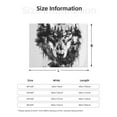 thumbnail image 5 of Yiaed Majestic Wolf Landscape Print Blanket Throw Blanket Soft Cozy Flannel Blanket for Home Bed Sofa Couch Chair-60"x50", 5 of 6
