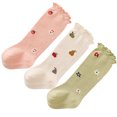 thumbnail image 2 of 3 pares de medias altas de algodón peinado muy cálidas y cómodas calcetines hasta la rodilla para bebés de 6 a 12 meses, 2 of 9