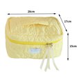 thumbnail image 3 of Bolso de cosméticos con flores acolchadas, bonita de belleza, portátil, multifunción, suave para el trabajo, 3 of 6