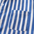 thumbnail image 6 of FYDUU Toddler Boys Long Sleeve Striped Shirt School Uniform Tops Child Kids Button Down Dress Shirts Little Boy's Back To School Shirt 6-7 Years, 6 of 9