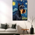 thumbnail image 5 of Kerry Blue Terrier Dog Canvas Wall Art - Starry Night Van Gogh Dog Canvas Print Dog Sayings Painting Home Office Wall Decor Framed Dog Lover Gift, 5 of 6