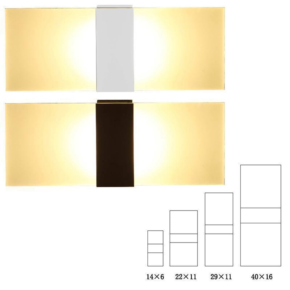Modern LED Wall Lighting Up Down Cube Indoor Outdoor Bedroom Sconce Lamp Fixture