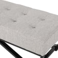 thumbnail image 3 of Ottoman | Chic Design for Various Rooms | Button Tufted Waffle Pattern Upholstered | Perfect Dimensions for Home, 3 of 5