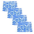 thumbnail image 2 of Miangastore Alphabet Design Heat Transfer Vinyl Blue 4Pcs 5.40X3.70X0.05Cm, 2 of 8