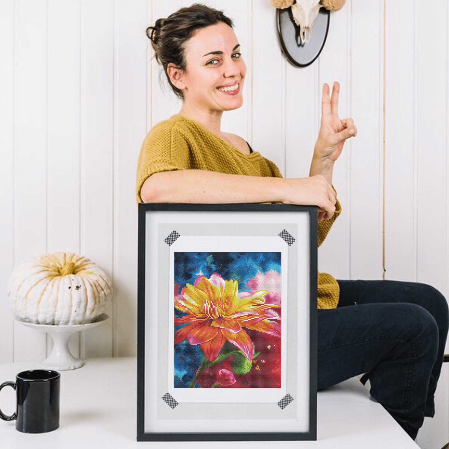 Diamond Art By Leisure Arts Diamond Painting Kits For Adults 11"X14" Advanced Triptych Red Poppies, Set Of 3, Full Drill, Art Kits, Dimond Art, For Adults