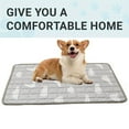 thumbnail image 4 of Bxaolu Summer Dog Cooling Mat Washable Ice Silk Cool Pad for Dogs and Cats, 39x59in Pet Sleeping Pad for Crate, Bed, Indoor & Outdoor Floor, Car Seats(Coffee), 4 of 7