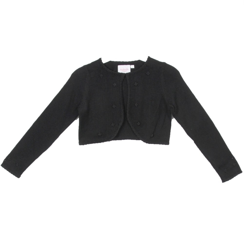 little girls black sweater