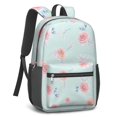 thumbnail image 2 of Pioneer Flower Floral Print Pattern 17" School Backpacks for Teens,Waterproof Oxford Fabric,S-Shape Padded Straps for School,Travel,Hiking,Camping, 2 of 5