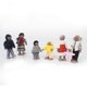thumbnail image 2 of Casa de muñecas de madera negra Personas 7 figuras familiares Casa de muñecas en miniatura Casa de muñecas de madera Disfraces familiares Personajes Abuelo Abuela Mamá Papá Niño Niña y bebé, 2 of 3