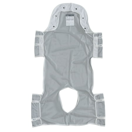 Drive Medical Patient Lift Sling with Head Support and Commode Opening, 53" x 30"