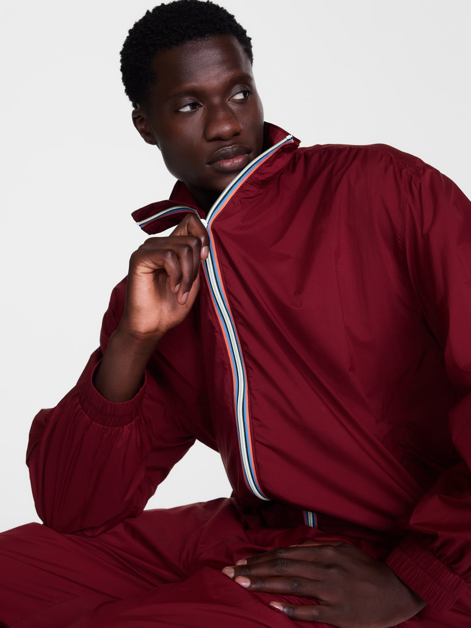 Avia Men's Tech Nylon Zip Up Track Jacket, Sizes XS-3XL