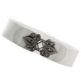 thumbnail image 3 of Ceinture Grand pour Femmes Mode Élastique Extensible Boucle Ceinture Ceinture Mince Serre-Taille Ceinture Robe Vintage Mince Serre-Taille Ajourée Déco, 3 of 7