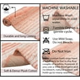 thumbnail image 4 of Home Weavers Gradation Rug Collection 100% Cotton Non-Slip Bathroom Rug Set Machine Washable Bathroom Rug-17"x24", Bath Rug- 21"x34", Runner- 21"x54", Coral Color 3 Piece Bath Rug set, 4 of 5
