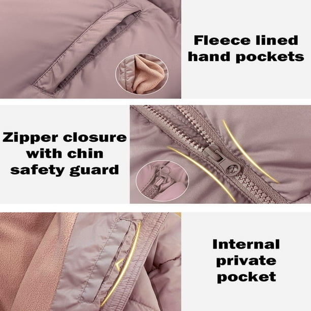 Manteau D'hiver Garçon Résistant à L'eau Avec Capuche Matelassée - Chaud Et Style Bloc De Couleurs