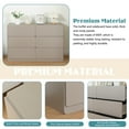 thumbnail image 5 of Drawer Dresser Cabinet,Sideboard,Bar Cabinet,Buffet Server Console,Table Storge Cabinets,Flat Out The Corners Of The Drawers,Six Drawers,For Dining Room,Living Room,Bedroom, 5 of 9