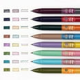 thumbnail image 3 of WRITECH Retractable Gel Ink Pens: Multi Colored 2 in 1 Colorful Click Pen Assorted Color 8ct Extra Fine Point Tip 0.5mm Journaling Smooth Writing Note Taking Coloring No Bleed & Smear Smudge, 3 of 7
