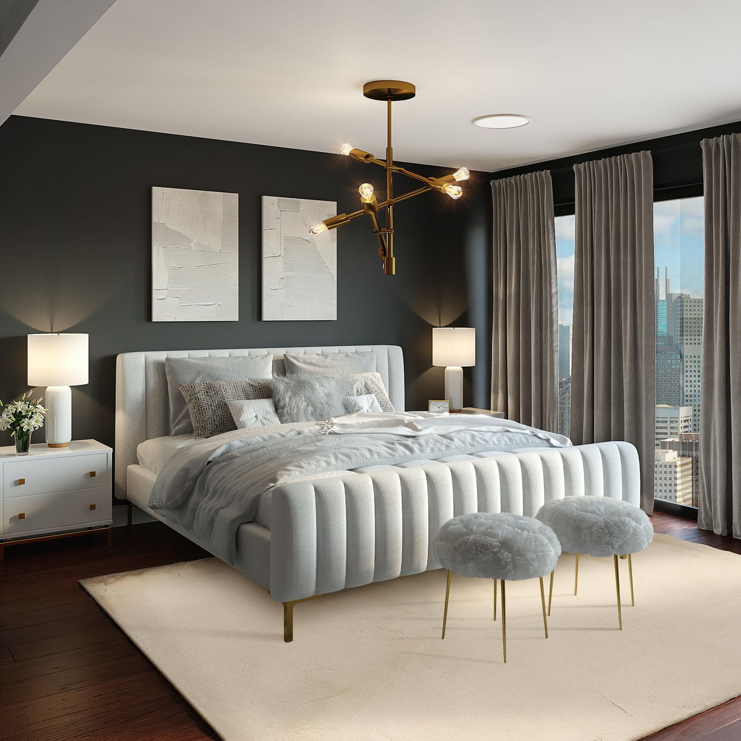 Tapis Maven Faux Lapin sable de 8 pi x 10 pi