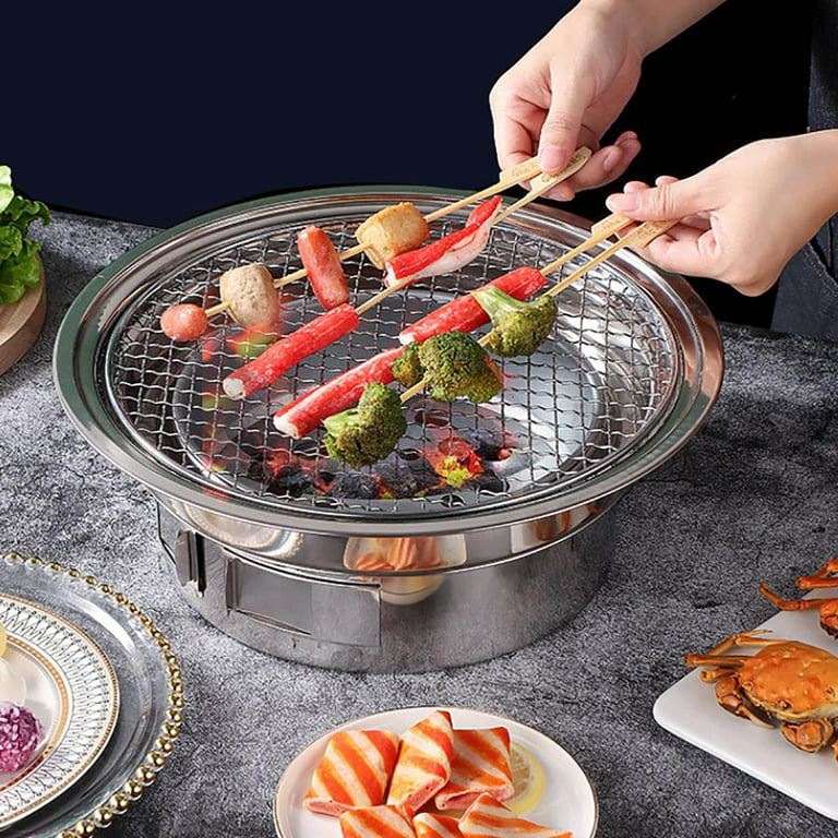 Japanese Style Mini BBQ Grill Smokeless Charcoal Table Barbecue  Fire-resistant
