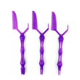 thumbnail image 1 of KAIYANG Cepillos para teñir el cabello de cola larga, peine para permanente con posicionamiento de rizos, herramientas de peinado de belleza de color morado, 1 of 3