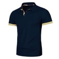 thumbnail image 2 of StSilkitty Lightweight Golf Shirts for Mens Solid Color Short Sleeve Collared Buttons Athletic T-Shirt Beach Vacation Casual Tops, 2 of 8