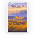 thumbnail image 2 of Death Valley National Park, California, Sand Dune Sunset, Oil Painting (12x18 Wall Art Poster, Room Decor), 2 of 3