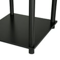 Mainstays No Tools End Tables, Solid Black, Set of 2