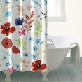 thumbnail image 4 of Pioneer Flower Floral Print Pattern Shower Curtain 36"x72" ,Bathroom Decorative Shower Curtains Set with 12 Hooks,Modern Waterproof Washable Shower Curtain, 4 of 6